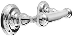 SENTO ROBIKI Modern Silver Bathroom Hardware Accessories Set, Includes Robe Hook, Toilet Paper Holder, Towel Ring, 24" Towel Bar, Duty Metal Bath Hardware Set Wall Mounted(4-Piece, Polished Chrome)