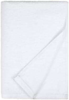 Amazon Basics 100% Cotton Soft Quick-Dry 8-Piece Towel Set, Bath Towels, Hand Towels, Washcloths, White, Compact & Lightweight