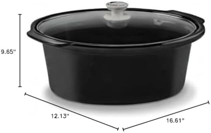 Disney The Nightmare Before Christmas 7-Quart Slow Cooker Sketch Pattern by Select Brands - Food Warmer for Parties - Low, High & Warm Heat Settings - Kitchen Essential for Home-Cooked Meals