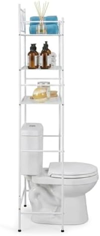 Home Zone Living Over-the-Toilet Bathroom Storage Cabinet Organizer