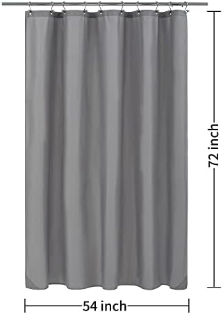 ALYVIA SPRING 54x72 Stall Waterproof Fabric Shower Curtain or Liner Grey