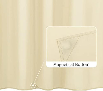 ALYVIA SPRING Stall Waterproof Fabric Shower Curtain or Liner Cream, 36x72