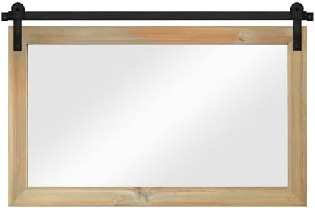 COGOOD Farmhouse Bathroom Mirrors for Over Sink - 26 x 41 Burlywood