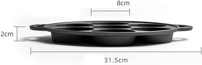 Cast Iron Biscuit Pan, Cake Muffin Pan (11 inch 7 Cup)