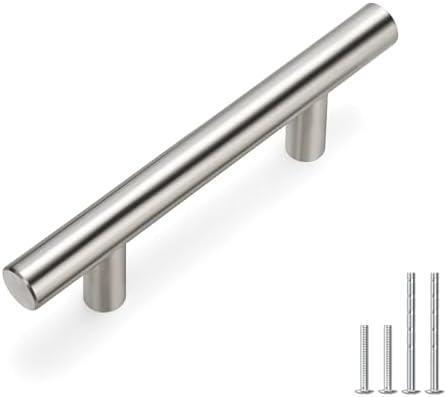 homdiy (40 Pack Brushed Nickel Cabinet Pulls Drawer Handles - HD201SN Kitchen Cabinet Handles Cupboard Handles Drawer Pulls, 2-1/2in Hole Centers