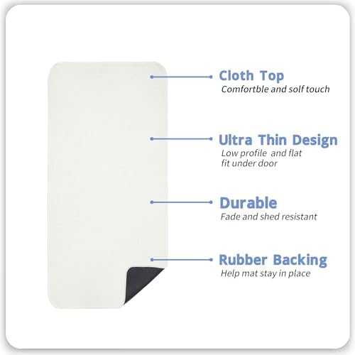 Bosap Bath Mat,Ultra Thin Bathroom Runner Rugs,Large Bath Mats for Bathroom,Quick Dry,Non-Slip,Machine Washable,Low Pile,Bath Rug,Shower Outside,Sink,Home Decor Accessories.Cream,3'x5'(36x60inch)