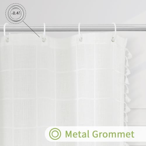 Gibelle Small Stall Boho Farmhouse Shower Curtain for Bathroom 36x72