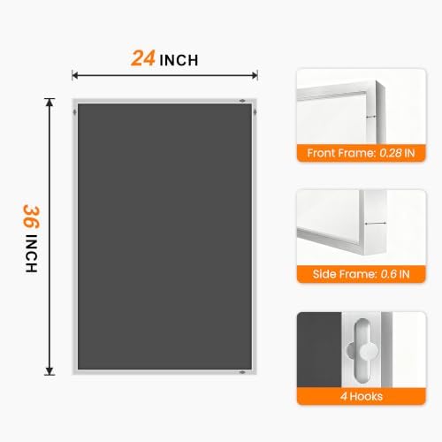Bathroom Vanity Mirror for Wall, 24"x36" Bathroom Mirror for Over Sink