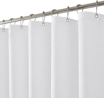 eachope Stall Waterproof Fabric Shower Curtain Liner,54x72 Inch White