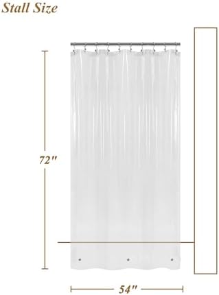 Mrs Awesome 54x72 Stall Size Shower Curtain Liner Clear