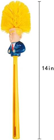 Funny Toilet Brush,Prank Toilet Brush Cleaner, Funny Toilet Scubber,Make Toilet Great Again, Commander in Crap (Thumb Up Toilet Brush)