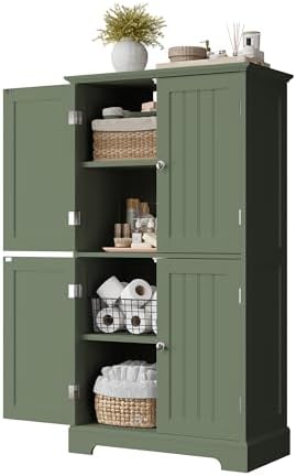 ChooChoo Bathroom Floor Cabinet with Adjustable Shelves
