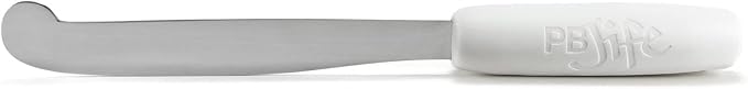 PB-JIFE! The Ultimate PB knife. Stir, scrape, and clean the BIG Jars (White, 1)
