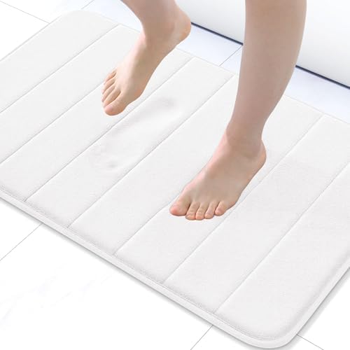 Buganda Memory Foam Bath Mat 24 x 16, Ultra Soft Absorbent Bathroom Rugs
