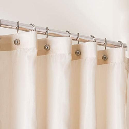 Lush Decor Terra Shower Curtain Single 72" W x 72" L Beige & Ivory - Fabric Shower Curtains for Bathroom - Neutral Bathroom Curtain - Modern Glam Décor