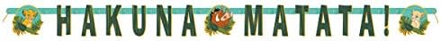 Lion King Birthday Party Baby Shower Supplies Bundle Pack includes 16 Lunch Dinner Plates, 16 Napkins, 16 Cups, 1 Table Cover, 1 Banner