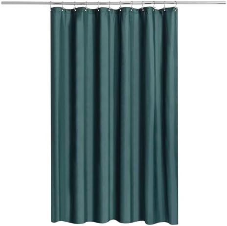 N&Y HOME Fabric Shower Curtain or Liner with Magnets, Teal