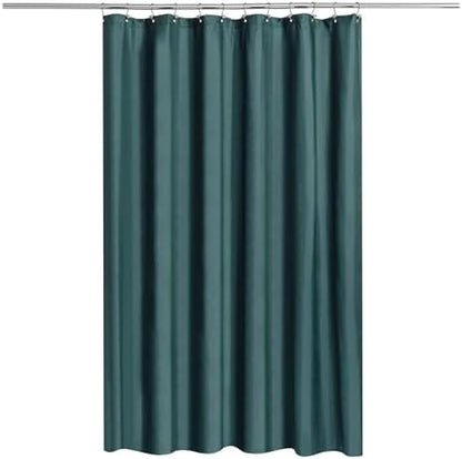 N&Y HOME Fabric Shower Curtain or Liner with Magnets, Teal