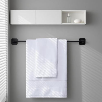 COZYART Bath Towel Set 6 PCS, Luxury White 100% Turkish Cotton 650GSM
