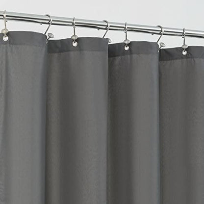 ALYVIA SPRING Waterproof Fabric Shower Curtain or Liner Dark Gray, 72x72