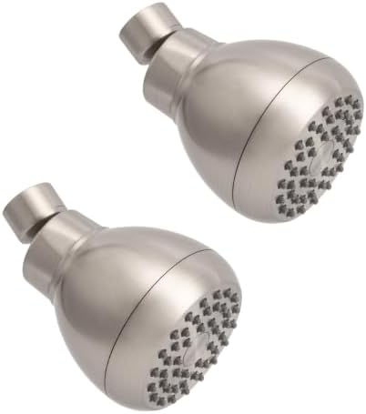 AISOSO Fixed Shower Head High Pressure 2PCS 3Inch Showerhead Brushed Nickel