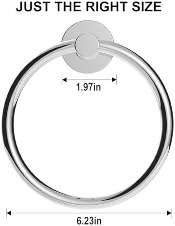 SetSail Towel Holder for Bathroom Wall Chrome Towel Ring