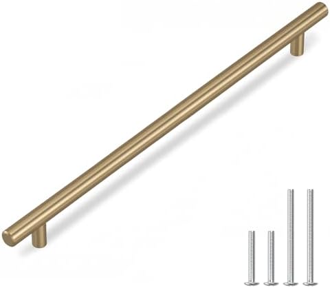 homdiy 50Pack 10in Cabinet Handles Champagne Bronze Kitchen Cabinet Pulls Drawer Pulls for Dresser Drawers