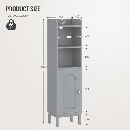 Hzuaneri Bathroom Storage Cabinet, Small Corner Floor Cabinet