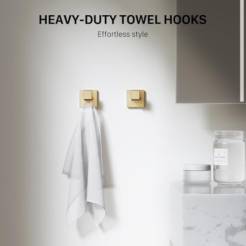 5-Piece 23.6 Inch Brushed Gold Bathroom Hardware Accessories Set