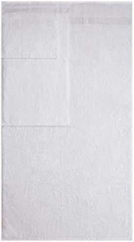 American Veteran Towel, 6 Piece Towel Set for Bathroom, 100% Cotton Turkish Bathroom Towels, 2 Bath Towels 2 Hand Towels 2 Washcloths, White