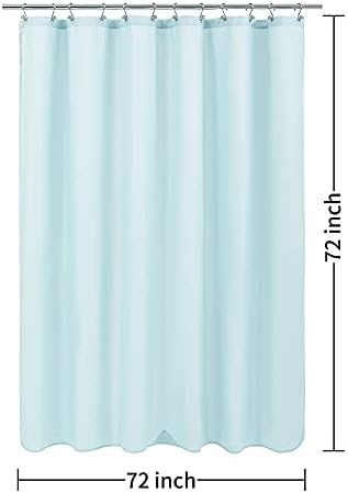 ALYVIA SPRING Waterproof Fabric Shower Curtain or Liner Blue, 72x72