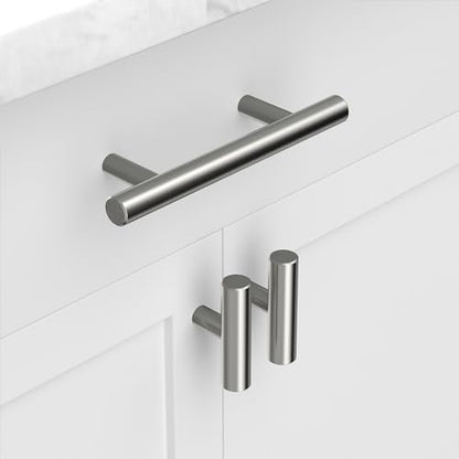 homdiy Brushed Nickel Cabinet Knobs 30 Pack - HD201SN Kitchen Cabinet Hardware Knobs Modern Drawer Pulls for Dresser Drawers