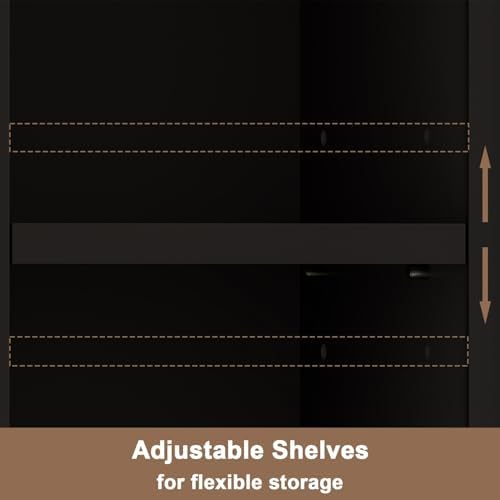ChooChoo Narrow Bathroom Storage Cabinet with Adjustable Shelves and Drawer
