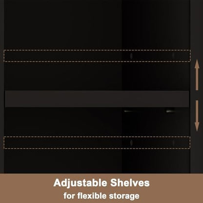 ChooChoo Narrow Bathroom Storage Cabinet with Adjustable Shelves and Drawer