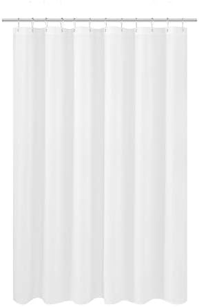 N&Y HOME Fabric Shower Curtain Liner 69 x 70 inches, White