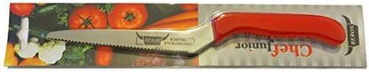 Berox Chef Junior 5 Inches Blade Kitchen Cutting Slicing Knife Offset Handle (Red)