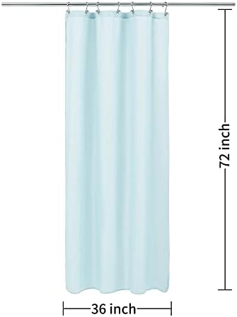ALYVIA SPRING Stall Waterproof Fabric Shower Curtain or Liner Blue, 36x72