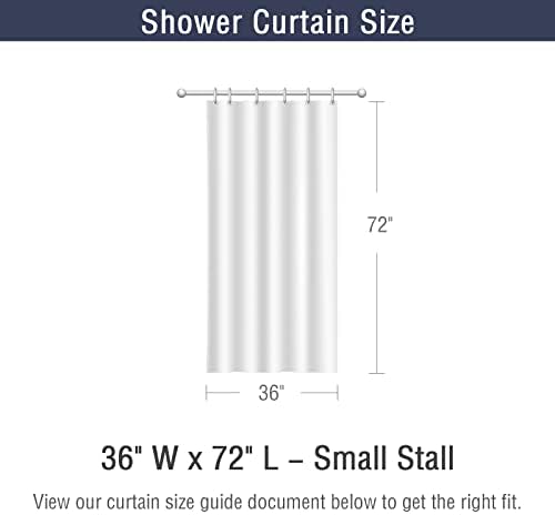 Gibelle Small Stall Boho Farmhouse Shower Curtain for Bathroom 36x72