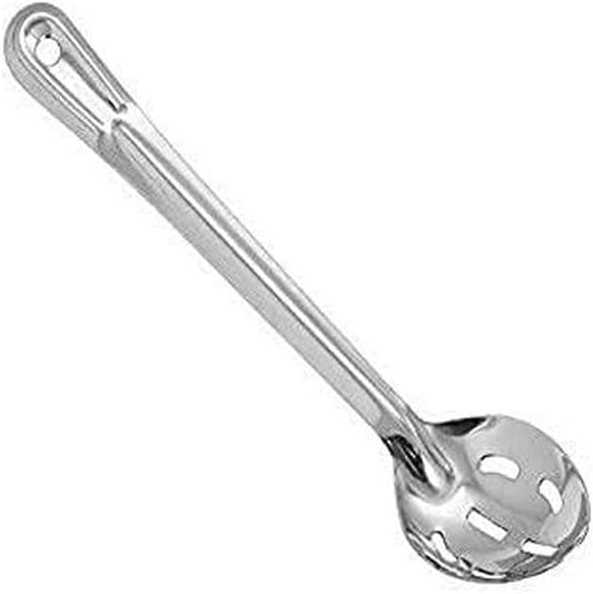Winco Prime Stainless Steel Basting Spoon, NSF, Slotted, 13"
