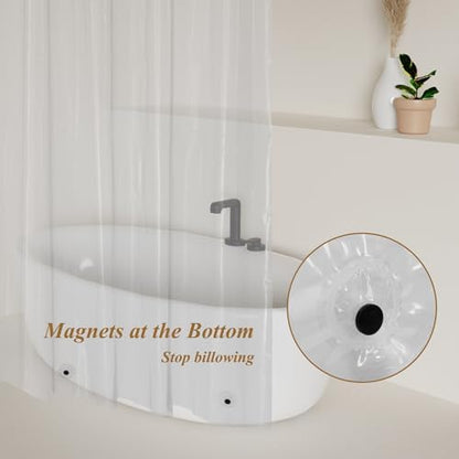 Mrs Awesome 54x72 Stall Size Shower Curtain Liner Clear
