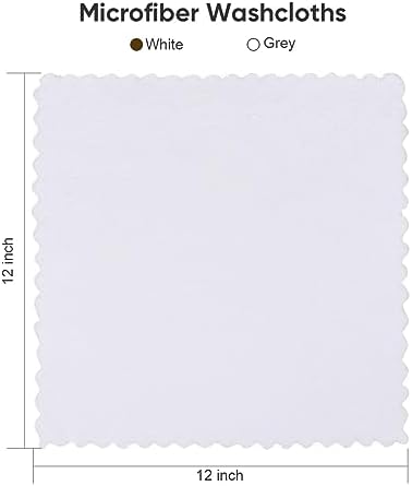 Orighty Washcloths 48 Pack, Ultra Soft Face Towels 12 x 12 inch
