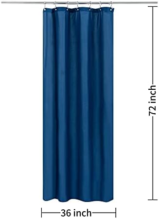 ALYVIA SPRING Stall Waterproof Fabric Shower Curtain or Liner Navy, 36x72