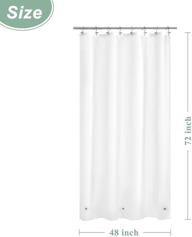 Mrs Awesome 48x72 Stall Shower Curtain Liner Frost