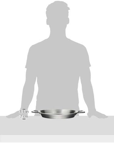 Garcima 13 1/2-inch Pata Negra Restaurant Grade Paella Pan, 34cm