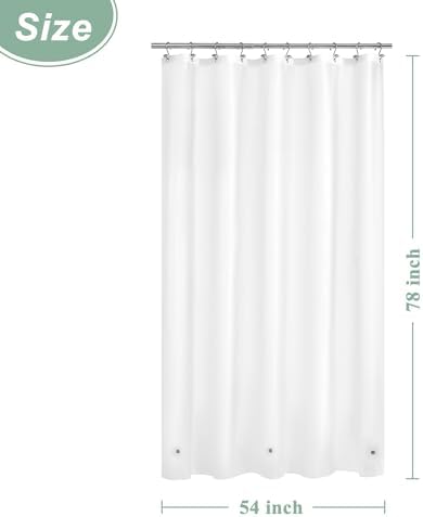Mrs Awesome 54x78 Stall Shower Curtain Liner Frosted