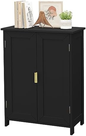 TaoHFE Black Bathroom Storage Cabinet,Bathroom Cabinets Freestanding