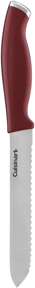 Cuisinart C77SSR-12P Color Pro Collection 12 Piece Knife Block Set, Red