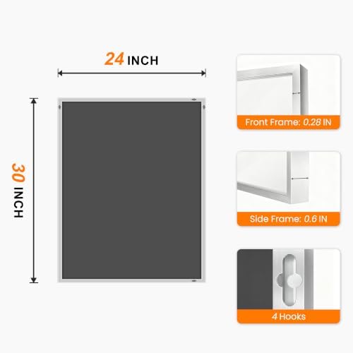 Bathroom Vanity Mirror for Wall, 24"x30" Bathroom Mirror for Over Sink
