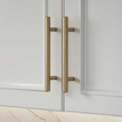 homdiy 20 6-1/4in Cabinet Handles Champagne Bronze Kitchen Cabinet Pulls Drawer Pulls for Dresser Drawers