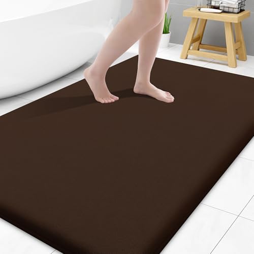 Smiry Memory Foam Bath Mat 59x34, Extra Soft and Absorbent Bathroom Rugs